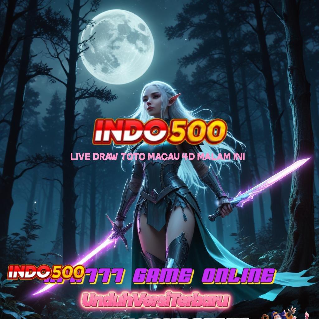 LIVE DRAW TOTO MACAU 4D MALAM INI ➰ optimalkan potensi hasilkan keuntungan baik