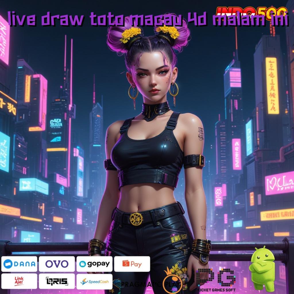 LIVE DRAW TOTO MACAU 4D MALAM INI Angka RTP Tertinggi dengan Struktur Optimal